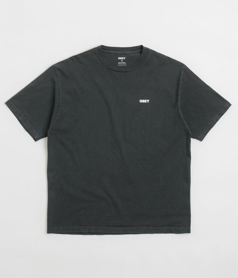 Obey Bold Icon Face T-Shirt in Pigment True Vintage Black