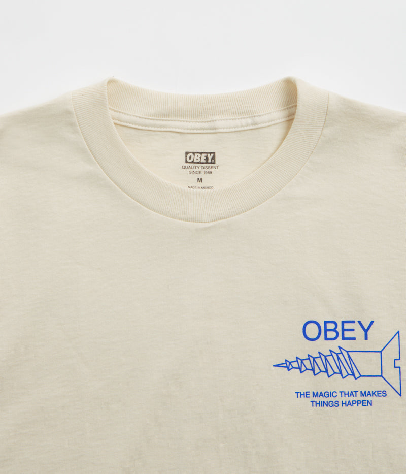 Obey Magic T-Shirt in Cream