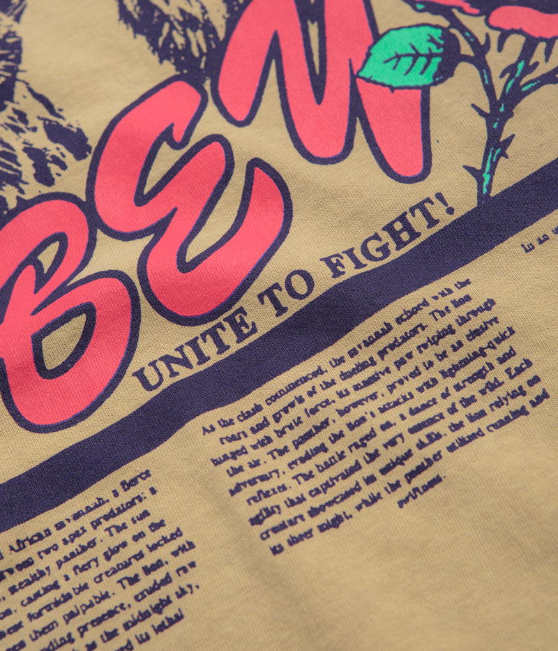 Obey Unite & Fight T-Shirt in Pigment Light Khaki