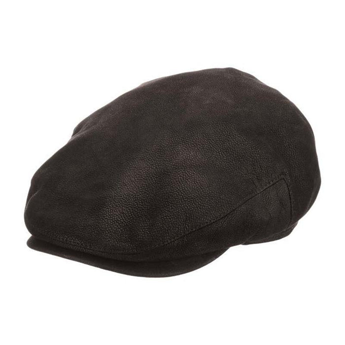 Onassis Lamb Leather Ivy Cap - Stetson Hat Flat Cap Stetson Hats STW335 Black Large