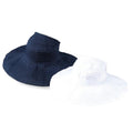 Open Crown Ponytail Roll Up Sun Visor Hat - Jeanne Simmons Hats Facesaver Hat Jeanne Simmons Accessories js6014nv Navy OS