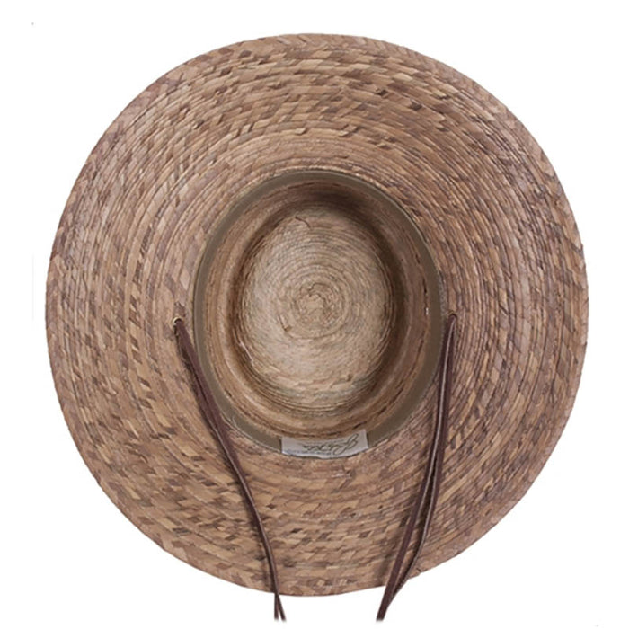 Outback Burnt Palm Leaf Sun Hat up to 2XL - Tula Hats Gambler Hat Tula Hats