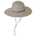 Packable Sun Hat with Chin Cord - Jeanne Simmons Hats Wide Brim Sun Hat Jeanne Simmons Accessories JS8500 Black Tweed Medium (57 cm)