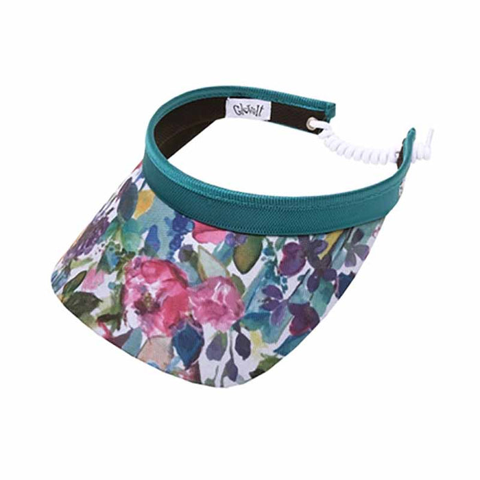 Painted Meadow Golf Sun Visor with Coil Lace by GloveIt Visor Cap GloveIt V260 Green