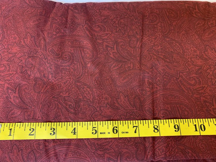 Paisley Burgundy: 108" Wide 458