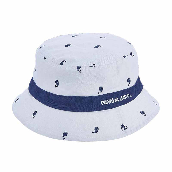 Panama Jack Kids Garment Washed Twill Marine Life Bucket Hat Bucket Hat Panama Jack Hats pjk24WH White