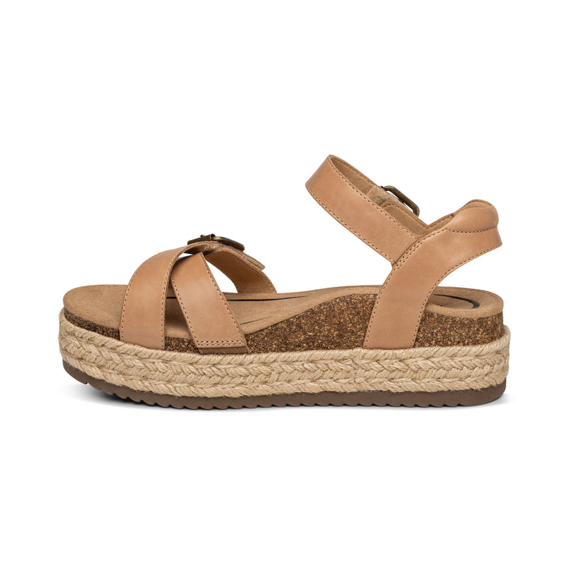 Paula Arch Support Platform Sandal #color_camel