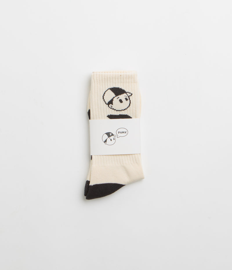 Pawa Speed Sports Classic Socks in White and Black