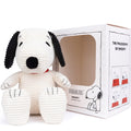 Peanut Snoopy Sitting Corduroy Cream Plush
