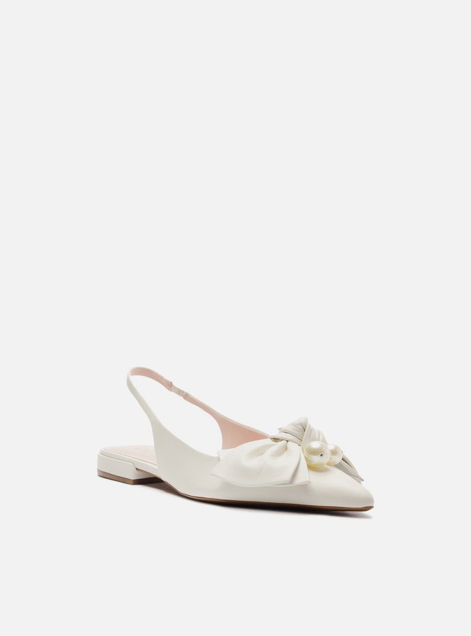 Pearl Leather Ballet Flats RESORT 25