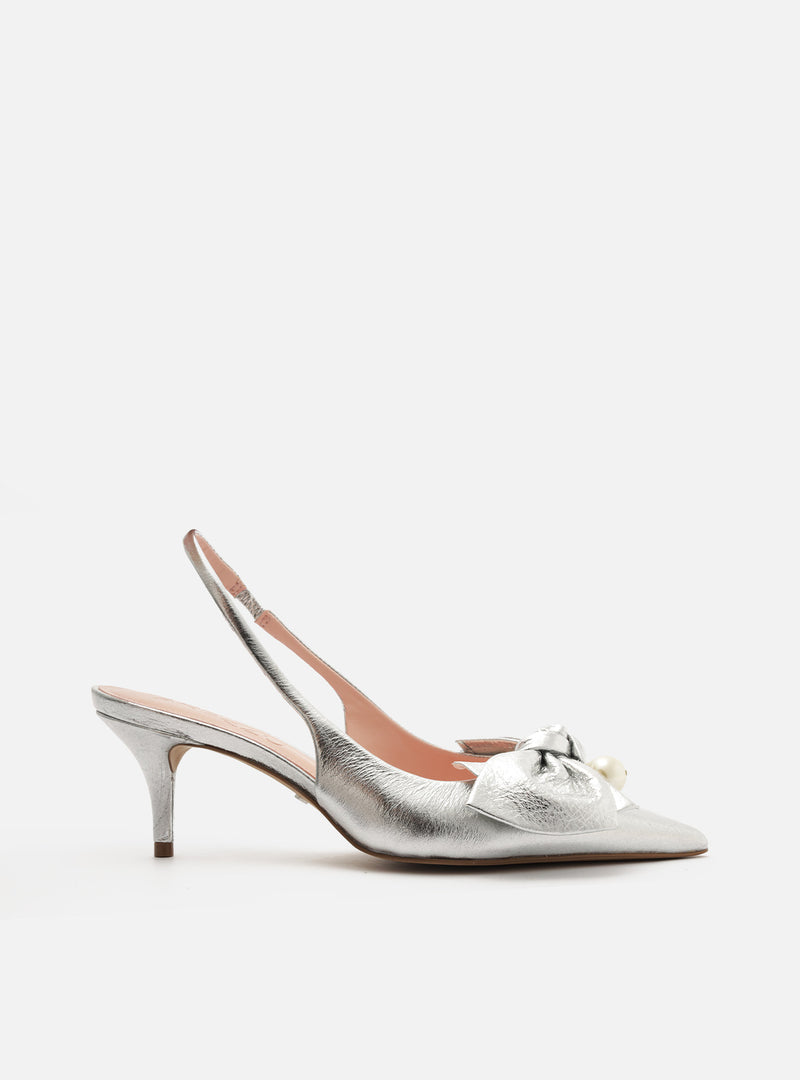 Pearl Leather Stiletto Pump Pumps RESORT 25