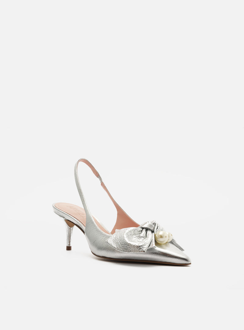 Pearl Leather Stiletto Pump Pumps RESORT 25