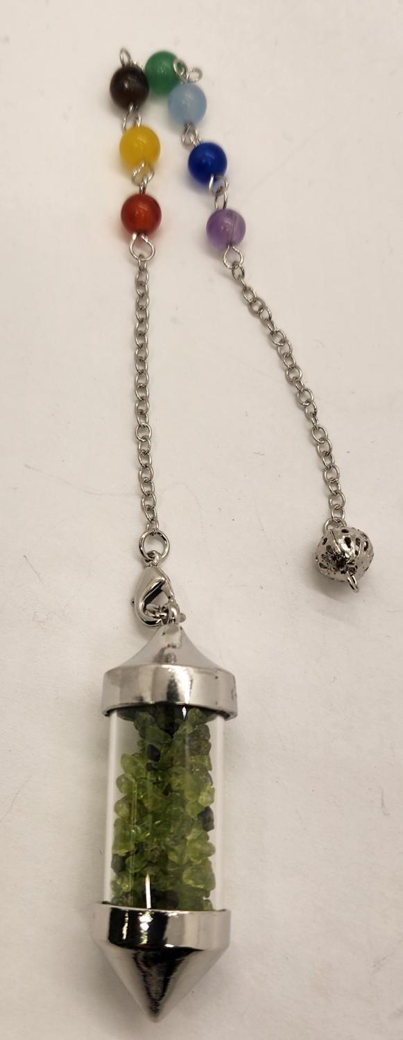 Pendulum, Peridot Chakra Chip