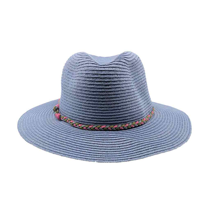 Periwinkle Safari Hat with Suede Tie - John Callanan Safari Hat Callanan Hats