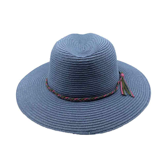 Periwinkle Safari Hat with Suede Tie - John Callanan Safari Hat Callanan Hats