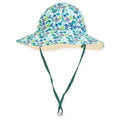 Petite Size Reversible Sea Shells Cotton Sun Hat - Sunny Dayz Hat Bucket Hat Sun N Sand Hats HK411-L Green Small (55 cm)
