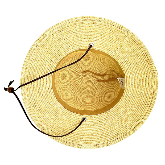 Petite Size Sun Hat with Chin Cord - Boardwalk Style Wide Brim Sun Hat Boardwalk Style Hats