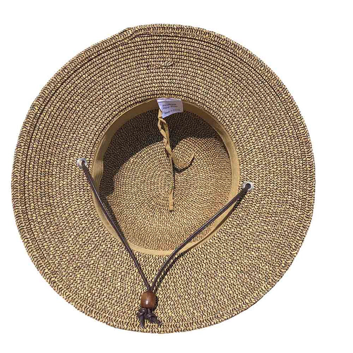 Petite Size Sun Hat with Chin Cord - Boardwalk Style Wide Brim Sun Hat Boardwalk Style Hats