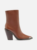 Peyton Leather Block Boot Booties FALL 24