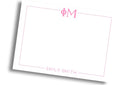 Phi Mu Sorority Stationery