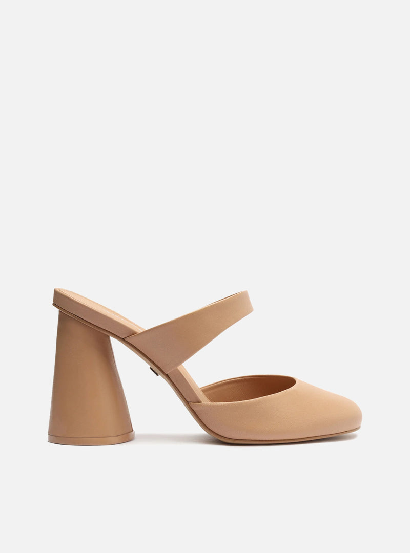 Piera Leather Mule Pumps FALL 22