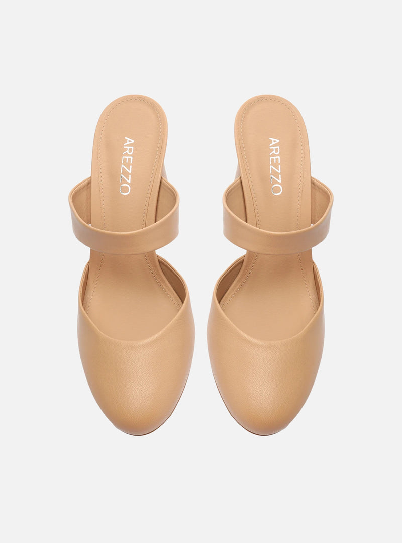Piera Leather Mule Pumps FALL 22