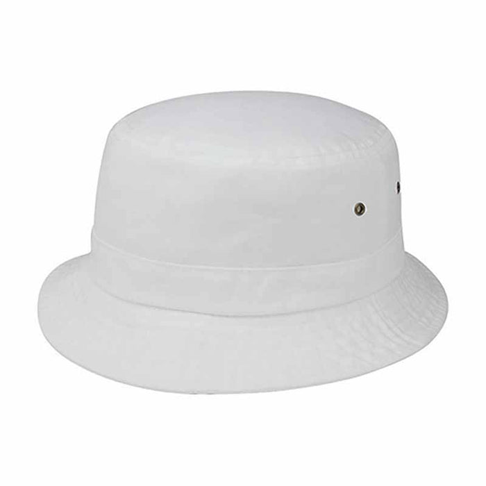 Pigment Dyed Twill Bucket Hat - Mega Cap Bucket Hat MegaCI 7801whs White S/M (56 cm)