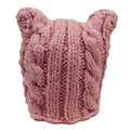 Pink Pussyhat Cable Knit Beanie by JSA Beanie Jeanne Simmons Accessories js7538 Pink
