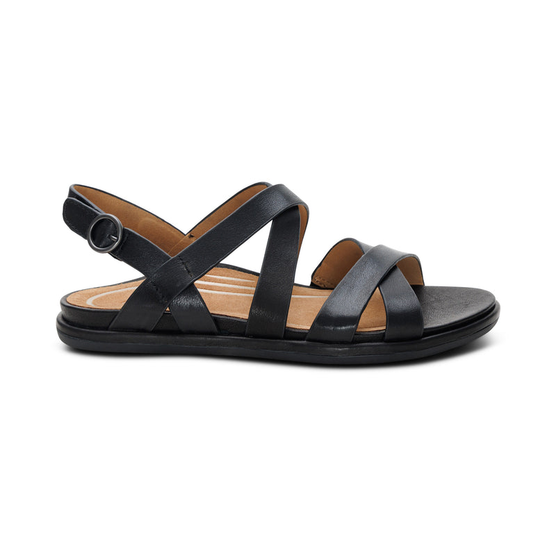 Piper Arch Support Strap Sandal #color_black