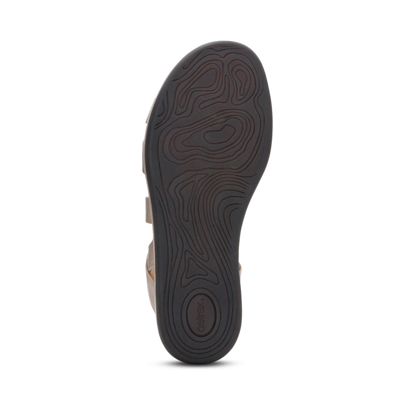 Piper Arch Support Strap Sandal #color_champagne