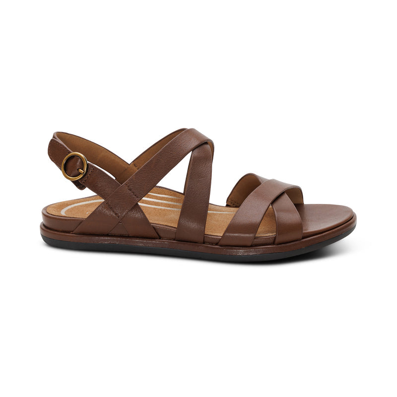 Piper Arch Support Strap Sandal #color_coffee