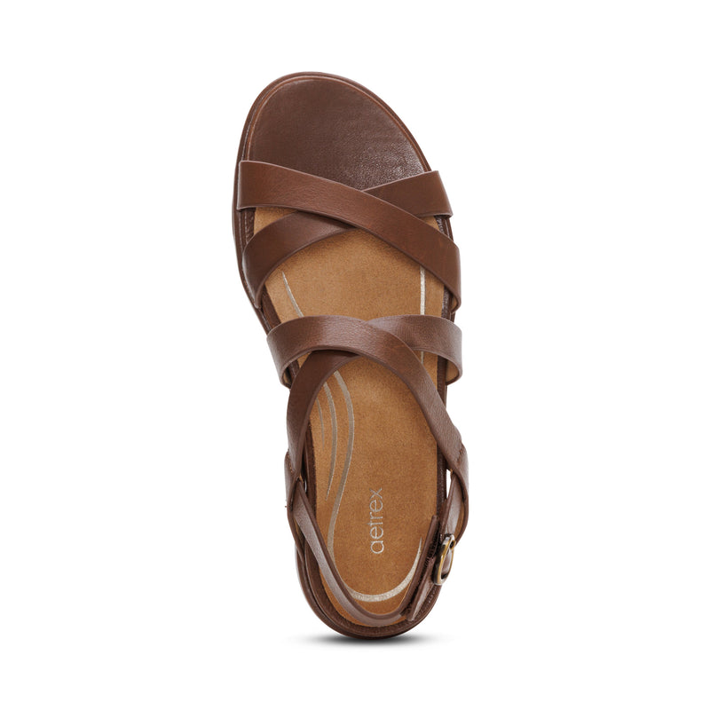 Piper Arch Support Strap Sandal #color_coffee