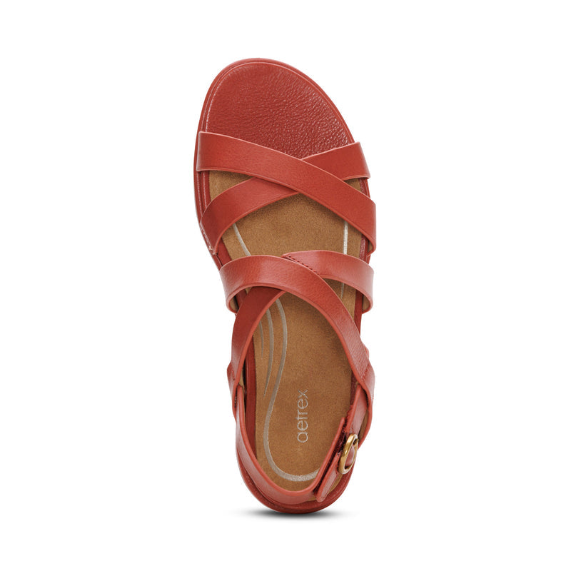 Piper Arch Support Strap Sandal #color_terracotta