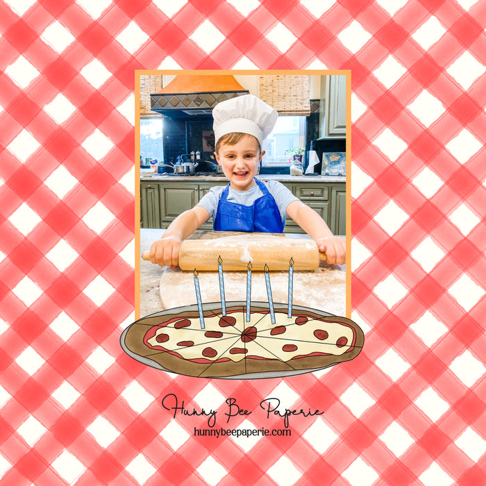 Pizza Party Birthday Invitation