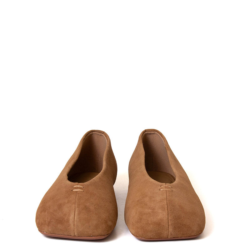 Plain Women's Suede Ballerina Flat