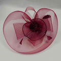 Pleated Mesh and Petite Beads Fascinator Fascinator Something Special Hat lb7717bd Burgundy