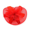 Pleated Mesh Veil Fascinator Fascinator Something Special LA FT17RD Red