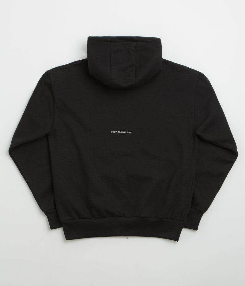 Poetic Collective Crayon Arm Zip Hoodie in Black