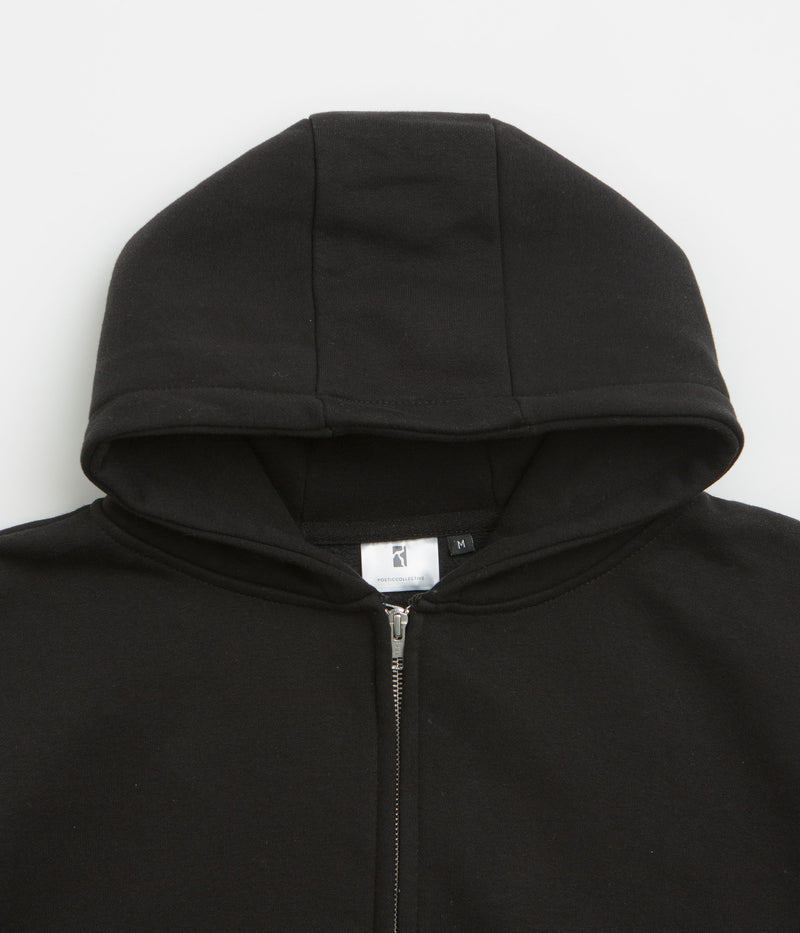 Poetic Collective Crayon Arm Zip Hoodie in Black