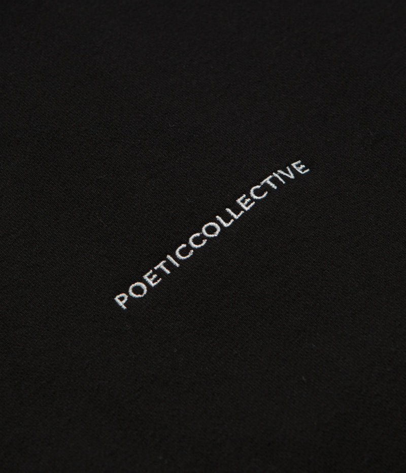 Poetic Collective Crayon Arm Zip Hoodie in Black
