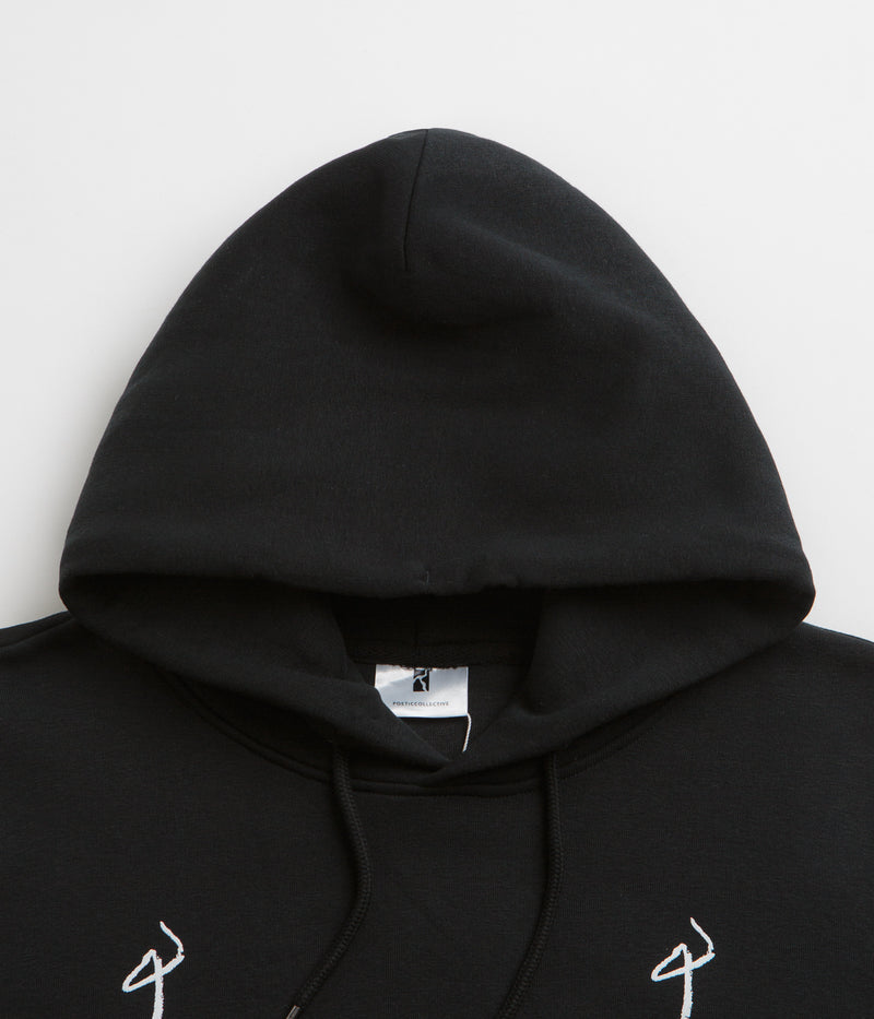 Poetic Collective Crayon Chain Hoodie in Black