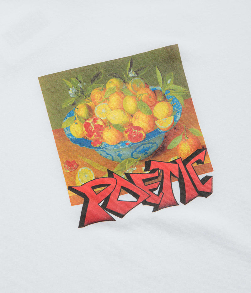 Poetic Collective Graff Fruit T-Shirt in White