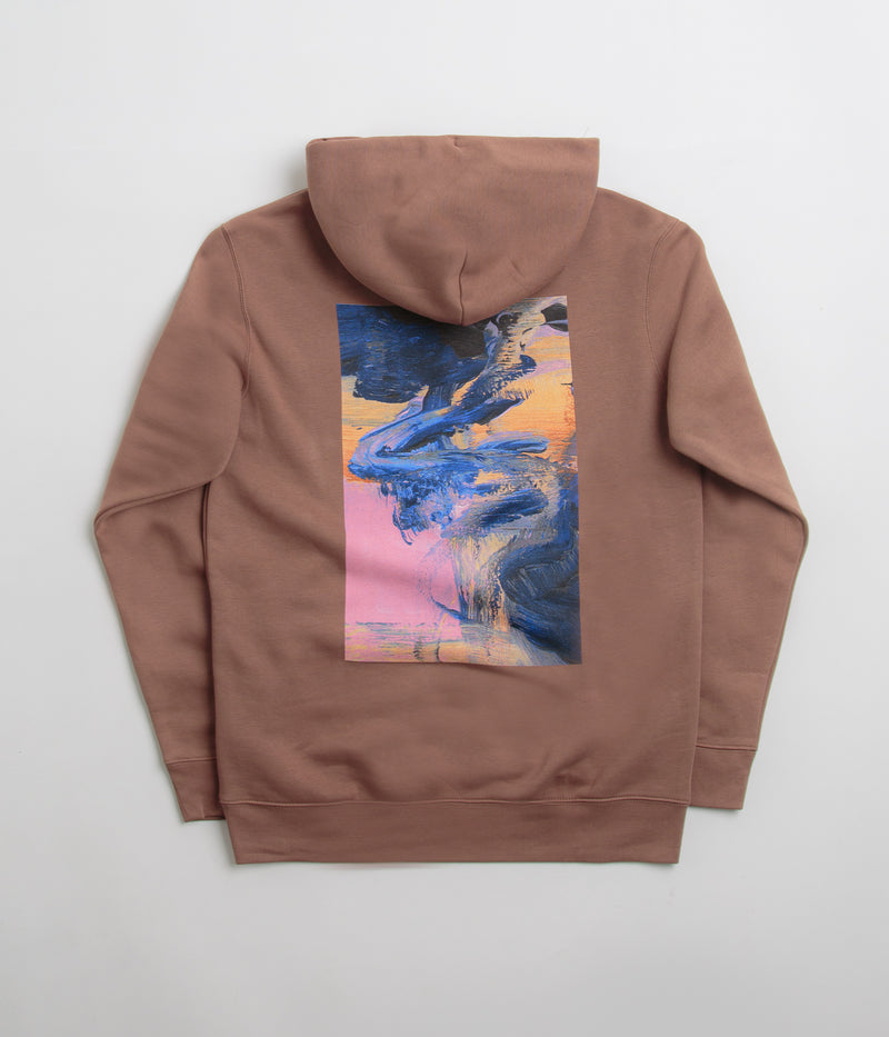 Poetic Collective Painting Hoodie in Brown