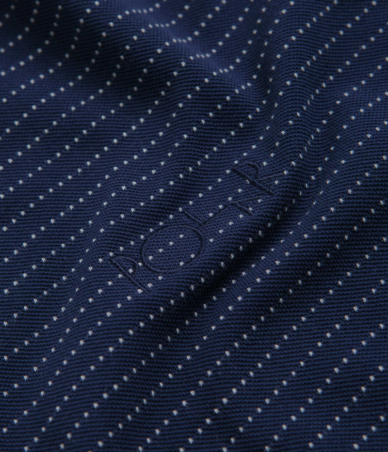 Polar Dots Surf Polo Shirt in Dark Blue