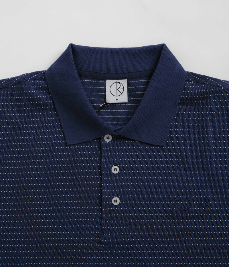 Polar Dots Surf Polo Shirt in Dark Blue