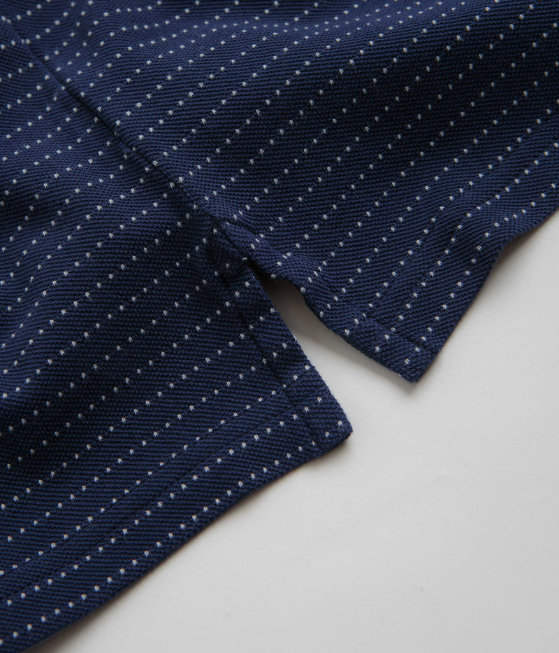 Polar Dots Surf Polo Shirt in Dark Blue