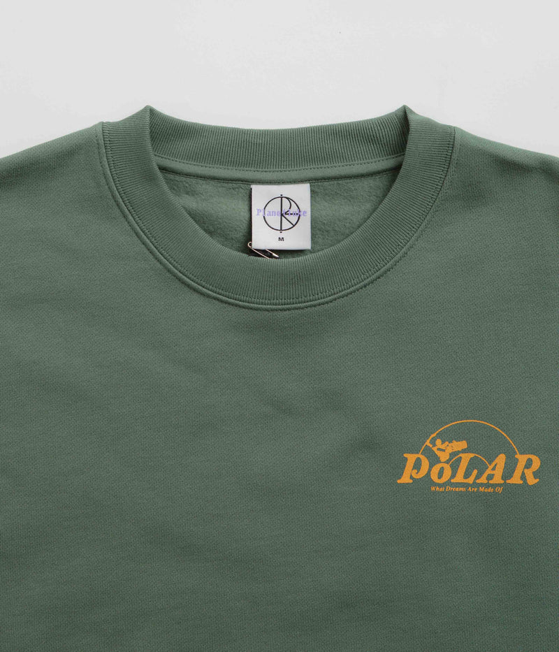 Polar Dreams Dave Crewneck Sweatshirt in Jade Green
