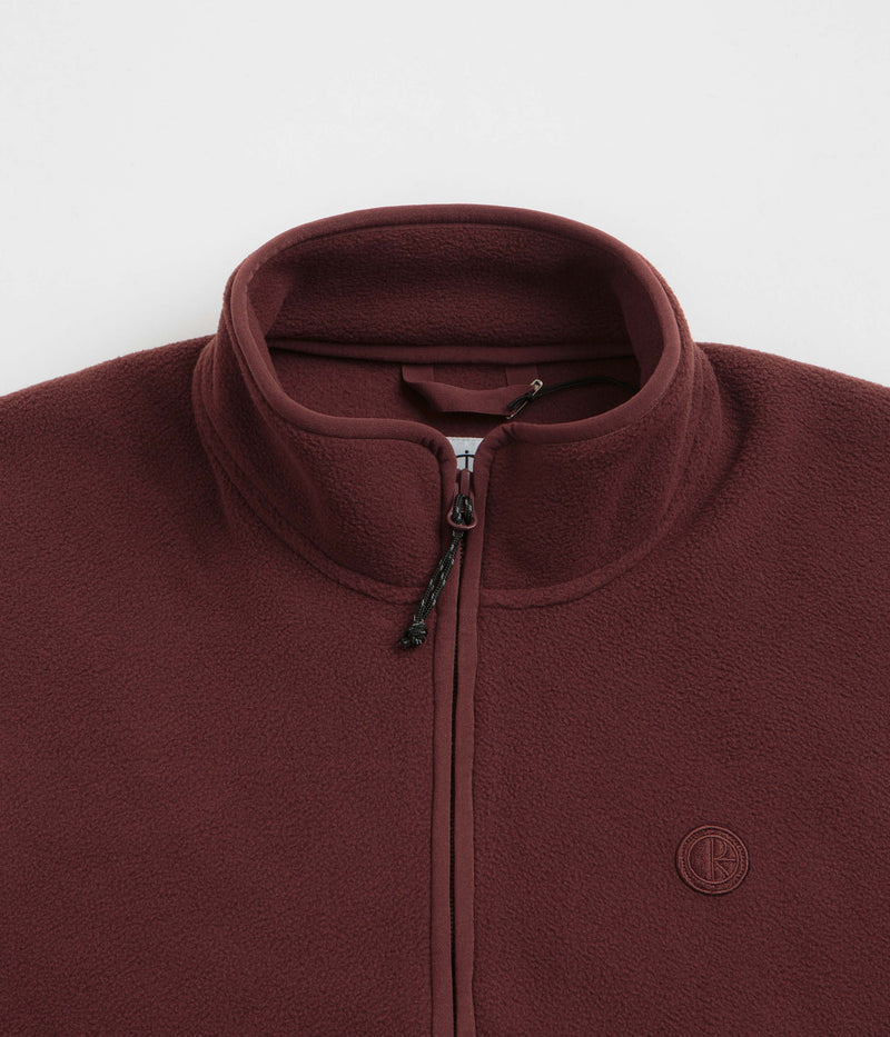 Polar Ivan Half Zip Sweatshirt in Wine