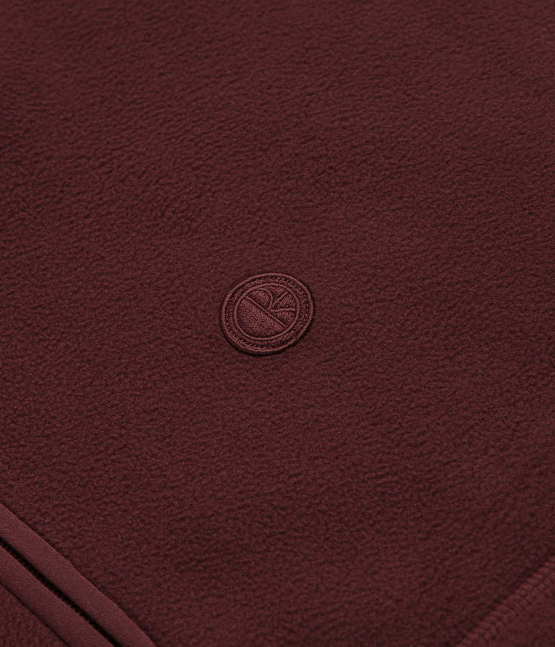Polar Ivan Half Zip Sweatshirt in Wine