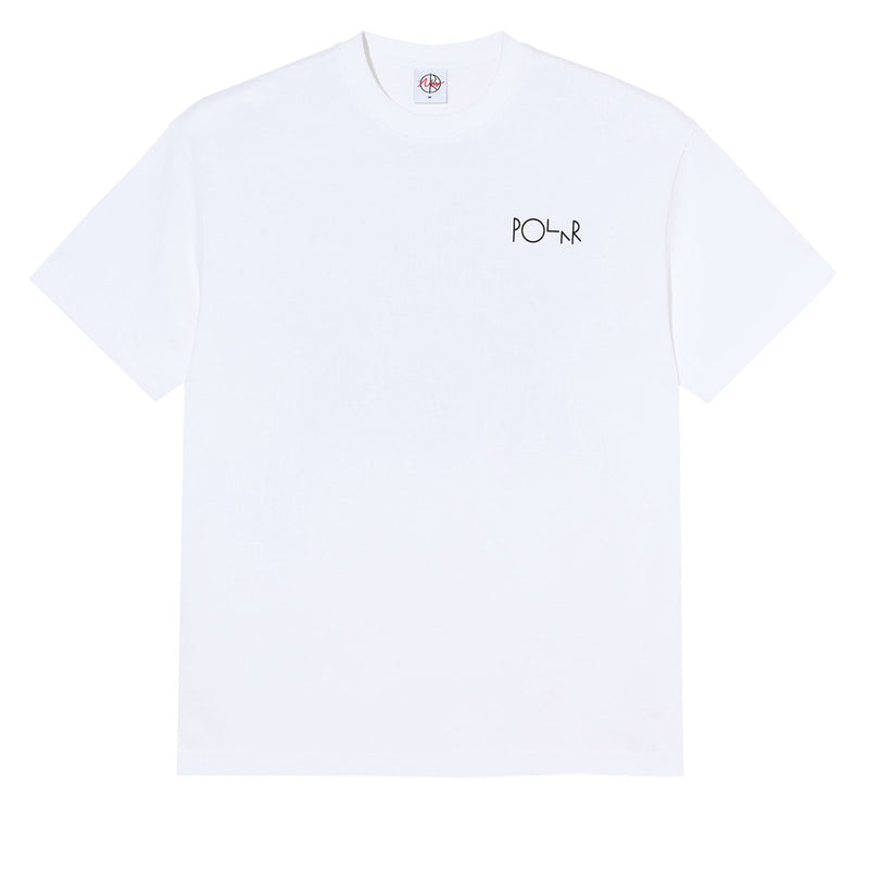 Polar Martas Roses Fill Logo T-Shirt - White
